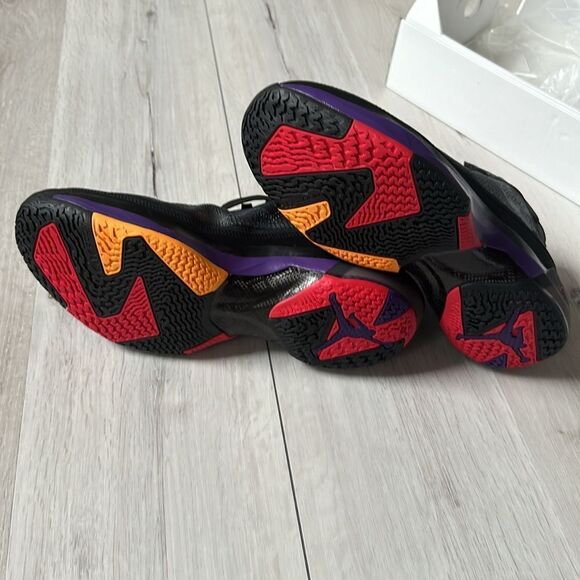 Nike Air Jordan XXXVII Basketball Shoe Black/True RedClub Purple 10.5 Nwt in box